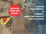 İskele Ötüken'de Satılık 5352 m² Arazi