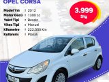 2012 Model Düz Opel Corsa