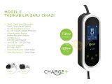 MODEL-E-PRO  TEK FAZ 7,2 kW /3FAZ 22kW TAŞINABİLİR EA ŞARJ CİHAZI