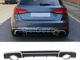 A3 2013-2016 HATCHBACK İÇİN UYUMLU RS3 DİFÜZÖR (NORMAL TAMPON İÇİN)