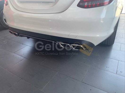 W205 C SERISI IÇIN SILVER DIFUZOR & EGZOZ SETI (NORMAL SEDAN) - SILVER EGZOZ ILE