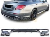 W213 E SERISI IÇIN E63 SILVER DIFÜZÖR & EGZOZ SETI(AMG UYUMLU) 2017+ & SILVER EGZOZ ILE