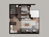 Ticari İzinli!!! Girne Merkez’de Satılık 1+1 Rezidans £137,000