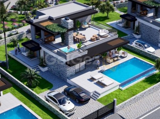 3+1 Villa-Bungalov denizin ilk hattı