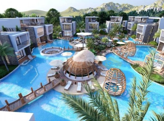 Lapta'da 2+1 yepyeni İkiz villa