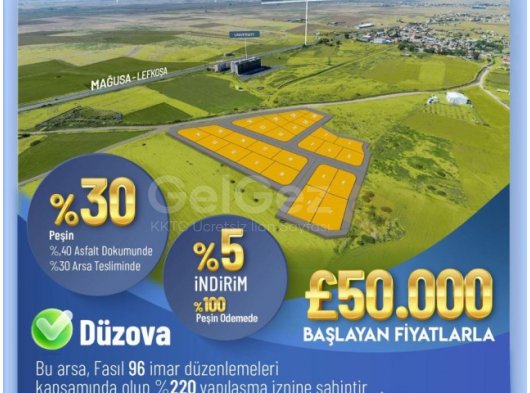 DÜZOVA DA YATIRIMLIK ARSALAR
