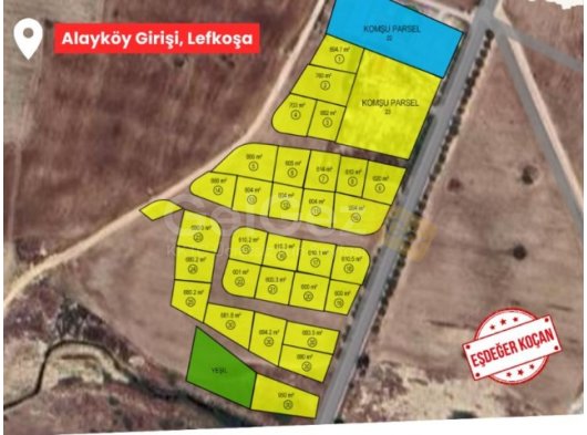 Lefkoşa-Alayköy'de Fırsat Arsalar!!