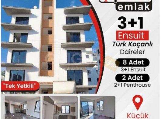 Lefkoşa-Küçük Kaymaklı’da ebevyn odası ensüit Satılık 3+1 daireler‼️