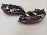 GOLF 7 MK7 2012-2018 IÇIN UYUMLU J LED FAR GTI KIRMIZI