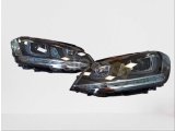 GOLF 7 IÇIN UYUMLU U LED FAR SILVER