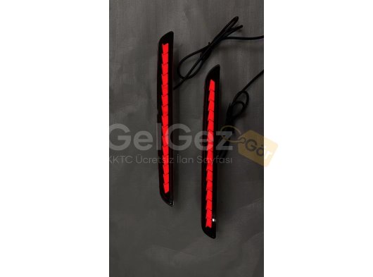 2022 CIVIC IÇIN ARKA TAMPON SIS LEDI - SMOKE