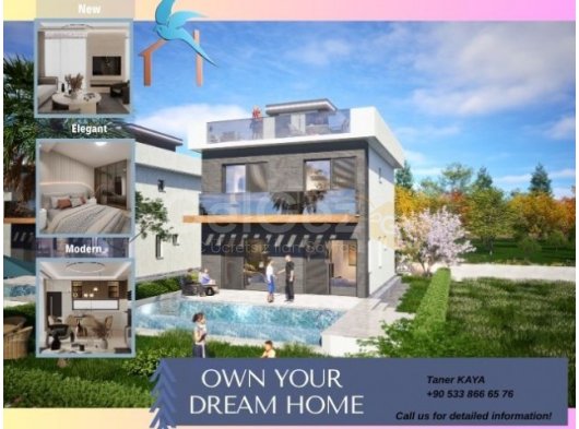 4+1 villa Projesi Cyprus’un Eşsiz Güzellikleriyle Modern Konfor Bir Arada!