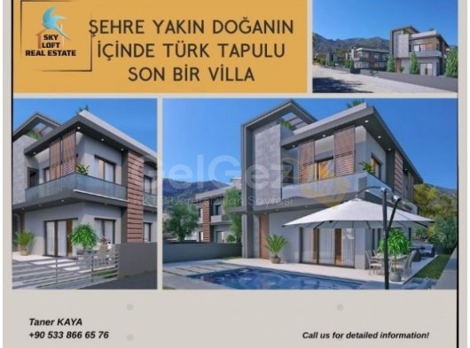 OZANKÖY'DE TÜRK TAPULU LÜX VE MODERN 4+1 VİLLA FIRSATI!