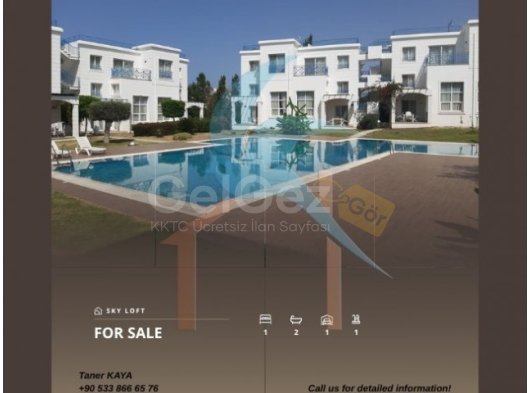 ???? Girne Alsancak Blue Mare Sitesi'nde Eşsiz 1+1 Loft Bahçe Katı! ????
