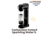 Lepresso Carbonator Instant Sparkling Water 1L - Black