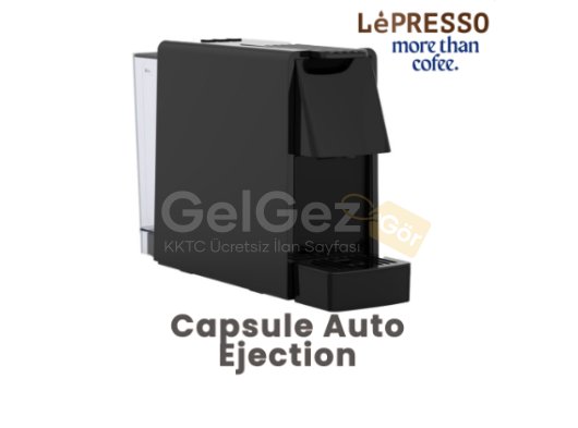 Lepresso Coffee Maker With Capsule Auto Ejection System - Black