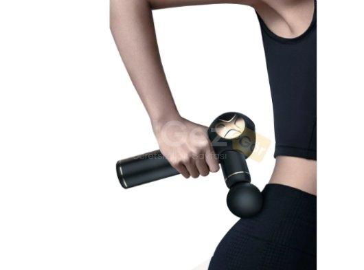 Porodo Lifestyle Adjustable Massage Gun with 5 Heads - Black