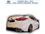 HYUNDAI ELANTRA 2012-15 ARKA TAMPON DİFÜZÖRÜ, BOYASIZ