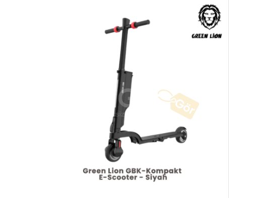 Green Lion GBK-Kompakt E-Scooter - Siyah