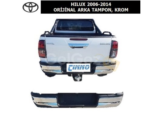 TOYOTA HILUX 2006-14 ORİJİNAL ARKA TAMPON, KROM