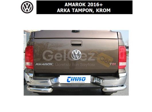 VOLKSWAGEN AMAROK 2016+ ARKA TAMPON, KROM