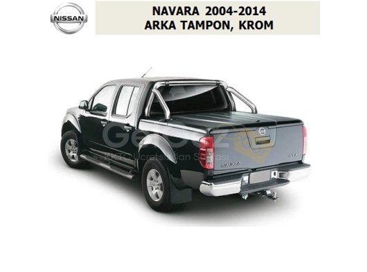 NISSAN NAVARA 2004-14 ARKA TAMPON, KROM