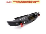 ISUZU D-MAX 2012-20 GÜÇLENDİRİLMİŞ SENSÖRSÜZ IŞIKLI DAKAR ARKA TAMPON, SİYAH
