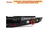 ISUZU D-MAX 2012-20 GÜÇLENDİRİLMİŞ SENSÖRSÜZ IŞIKLI DAKAR ARKA TAMPON, SİYAH