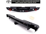 TOYOTA HILUX 2006-2015 GÜÇLENDİRİLMİŞ SENSÖRSÜZ IŞIKLI DAKAR ARKA TAMPON, SİYAH