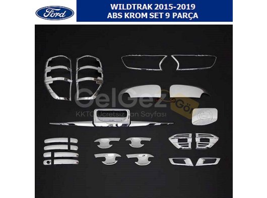 FORD RANGER WILDTRAK 2015-19 ABS SET 9 PARÇA, KROM