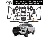 TOYOTA HILUX 2015+ FAR-STOP LAMBASI FULL ÇERÇEVE SETİ, SİYAH