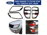 FORD RANGER T7/T8 FAR STOP FULL ÇERÇEVE SETİ, KROM