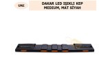 ÜNİVERSAL DAKAR LED IŞIKLI KEP MEDIUM MAT SİYAH