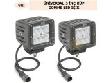 ÜNİVERSAL 3″ KÜP GÖMME LED IŞIK