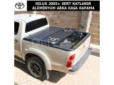 TOYOTA HILUX 2005+ SERT ÜÇE-KATLANIR ALÜMİNYUM ARKA KASA KAPAMA