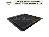 NISSAN NAVARA 2011-14 UZUN KASA SÜRGÜLÜ BAGAJ KAPAMA, SİYAH