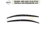 NISSAN NAVARA 2005-20 PLUS STYLE KROMLU CAM RÜZGARLIĞI 4LÜ