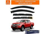 MITSUBISHI L200 2015+ KROMLU CAM RÜZGARLIĞI 4LÜ