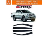 MITSUBISHI L200 2008-15 SPORT STYLE CAM RÜZGARLIĞI, 4 PARÇA