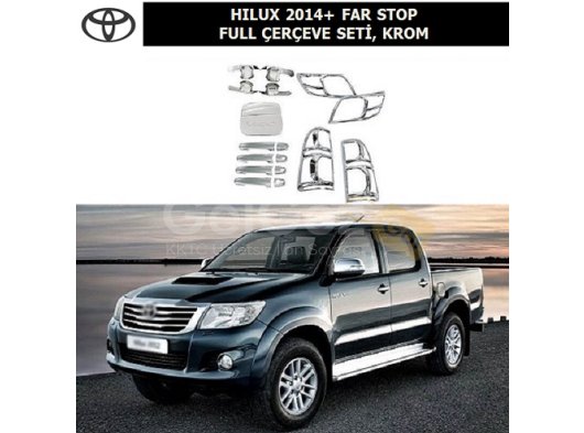 TOYOTA HILUX 2006-14 FULL ÇERÇEVE SETİ, KROM