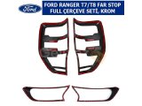 FORD RANGER T7/T8 FAR STOP FULL ÇERÇEVE SETİ, KROM