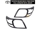 TOYOTA HILUX 2015+ FAR-STOP LAMBASI FULL ÇERÇEVE SETİ, SİYAH
