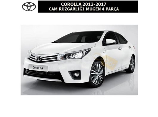 TOYOTA COROLLA 2013-17 CAM RÜZGARLIĞI MUGEN 4 PARÇA