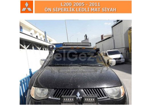 MITSUBISHI L200 2005-11 ÖN SİPERLİK LEDLİ MAT SİYAH