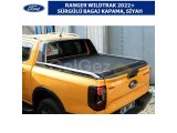 FORD RANGER WILDTRAK 2022+ SÜRGÜLÜ BAGAJ KAPAMA, SİYAH