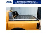 FORD RANGER WILDTRAK 2022+ SÜRGÜLÜ BAGAJ KAPAMA, SİYAH