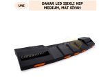 ÜNİVERSAL DAKAR LED IŞIKLI KEP MEDIUM MAT SİYAH