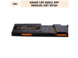ÜNİVERSAL DAKAR LED IŞIKLI KEP MEDIUM MAT SİYAH