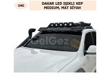 ÜNİVERSAL DAKAR LED IŞIKLI KEP MEDIUM MAT SİYAH