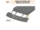 ÜNİVERSAL DAKAR LED IŞIKLI KEP MEDIUM MAT SİYAH